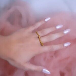 Socialite Double Finger Ring (adjustable) / Gold